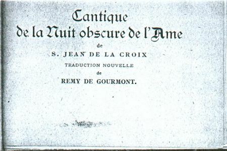 Cantique de la nuit obscure de l'âme. Coll. Bernard Bois