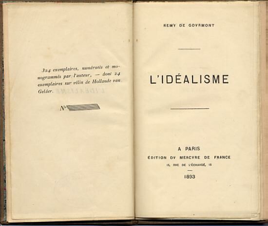 L'Idéalisme.