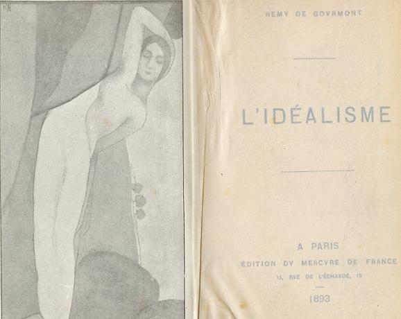 Charles Filiger, frontispice de l'Idéalisme, H. 7,7cmxL.13,6.