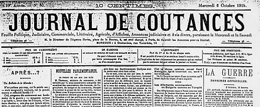 Journal de Coutances.