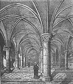 Salle des Chevaliers. XIIIe s.(E. Corroyer)